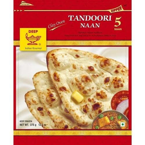 Tandoori Naan Frozen - 5 pcs - Deep
