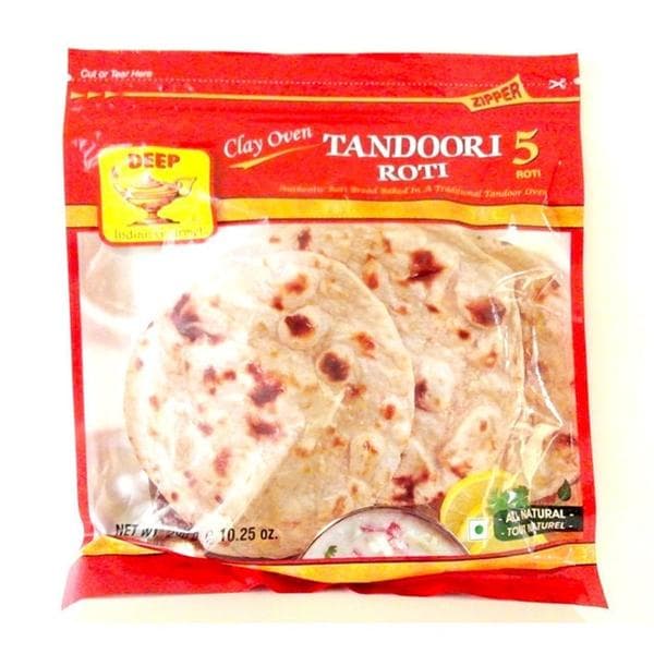 Tandoori Roti Frozen - 5 pieces - Deep