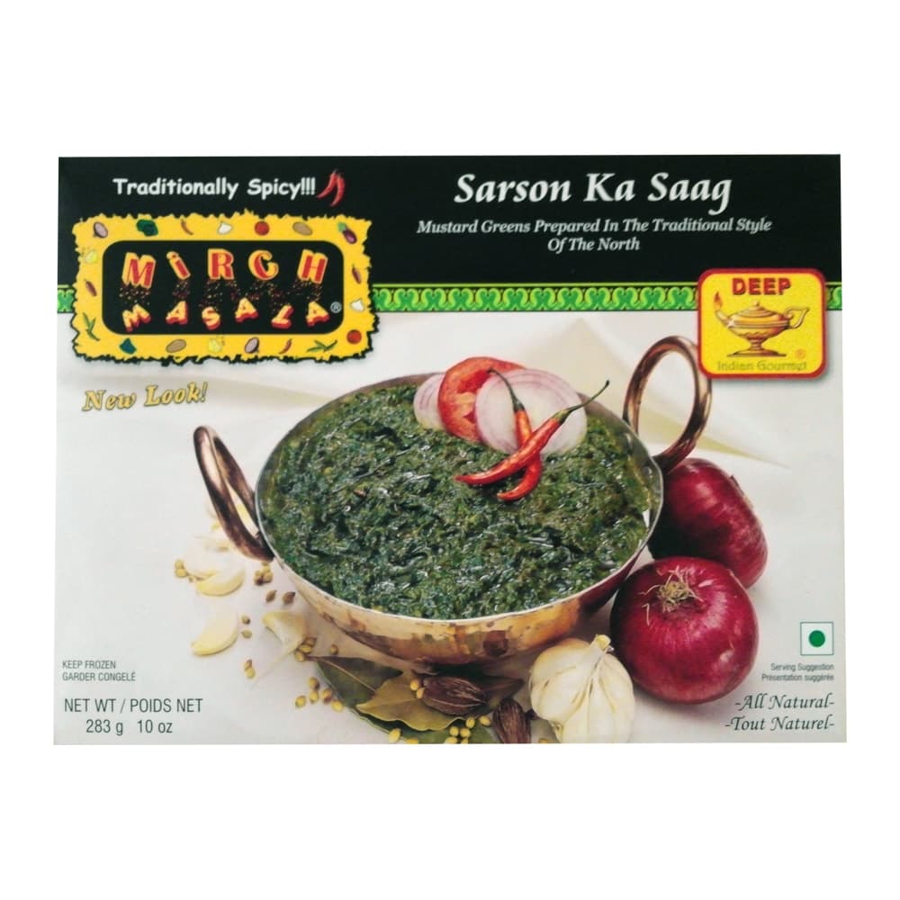 Sarson Ka Saag Frozen - 10 oz - Mirch Masala