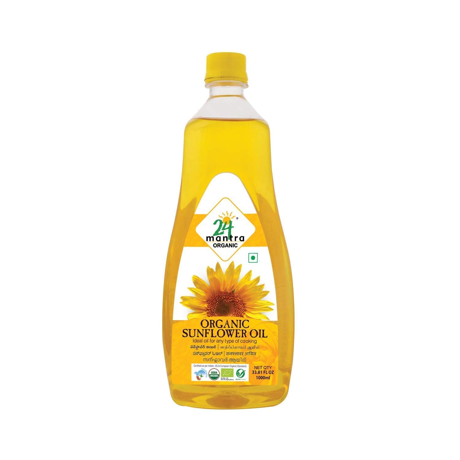 Sunflower Oil Cold pressed - 1 litre - 24 Mantra
