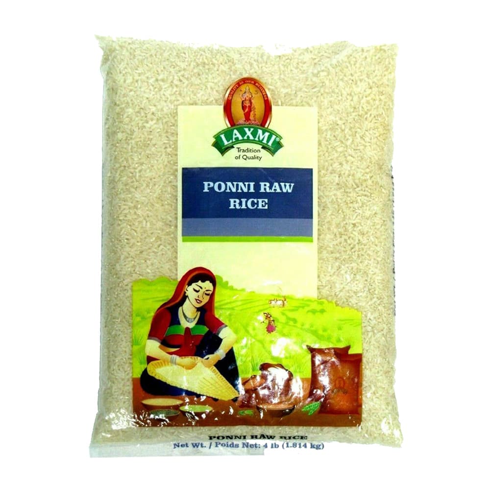 Ponni Raw Rice - 4 lb - Laxmi