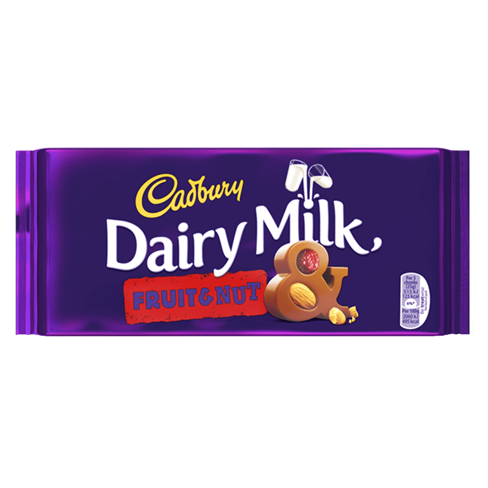 Dairy Milk Fruit & Nut - 180 g - Cadbury