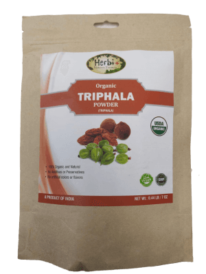 Organic Triphala Powder - 7 oz - Herbi Plus