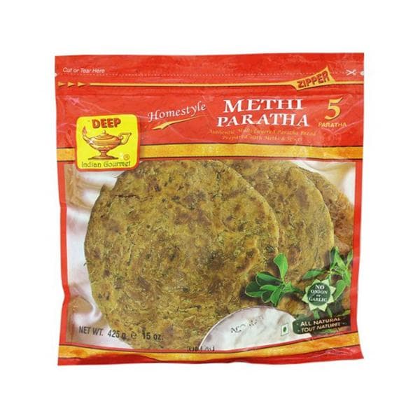 Methi Paratha Frozen - 5 pcs - Deep