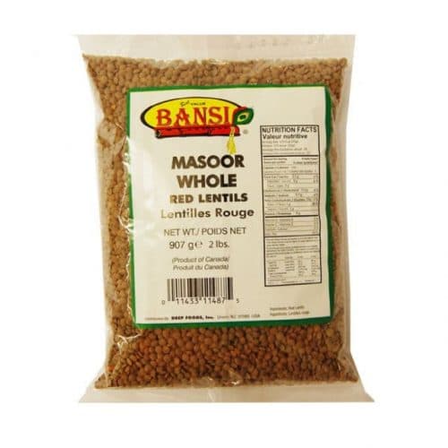 Masoor Whole - 2 lb - Bansi