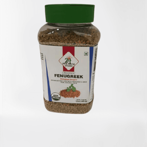 Organic Fenugreek Seeds (Bottle) - 12 oz - 24 Mantra