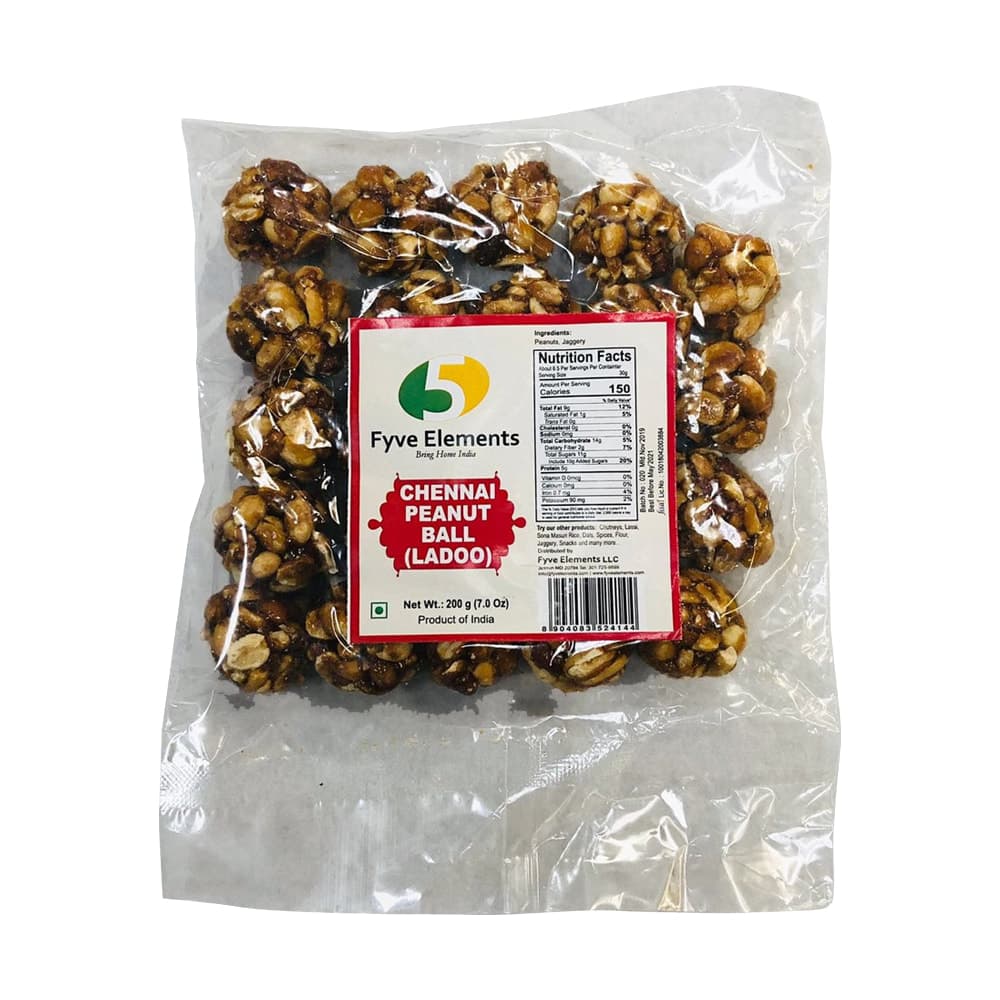 Peanut Ladoo - 200 g - Fyve Elements