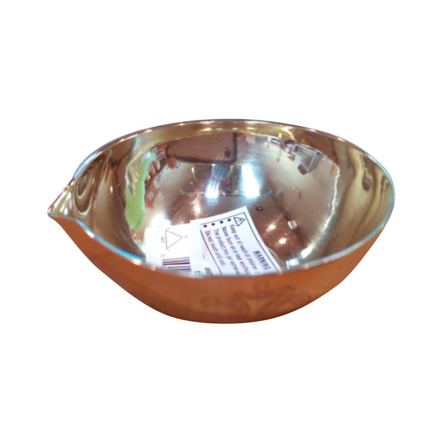 BRASS DIYA w/ Om Engraving - 2.5 inch (diameter)