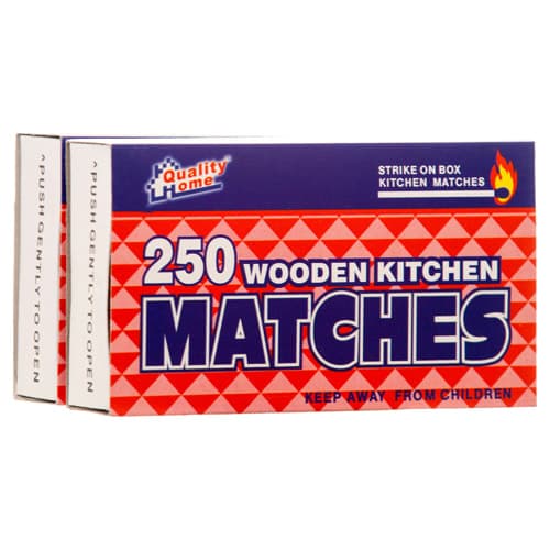 Wooden kitchen Matches (Lg) - 2 pack - 250 Matches each pack