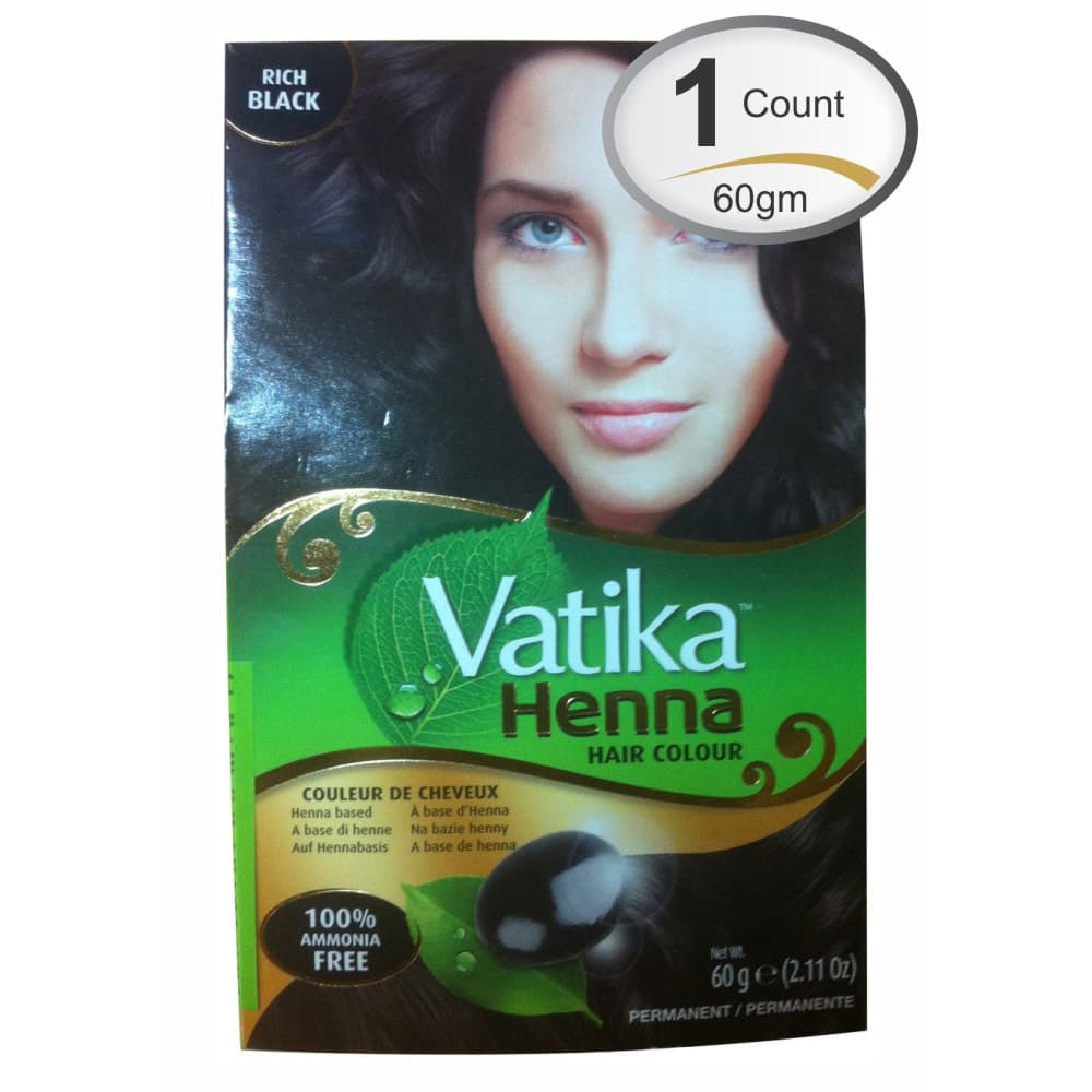 Black Henna Hair Color - 60 g -dabur Vatika