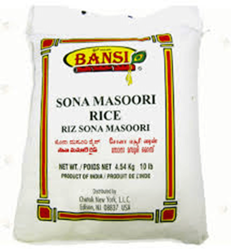 Sona Masoori Rice - 10 LB - Bansi