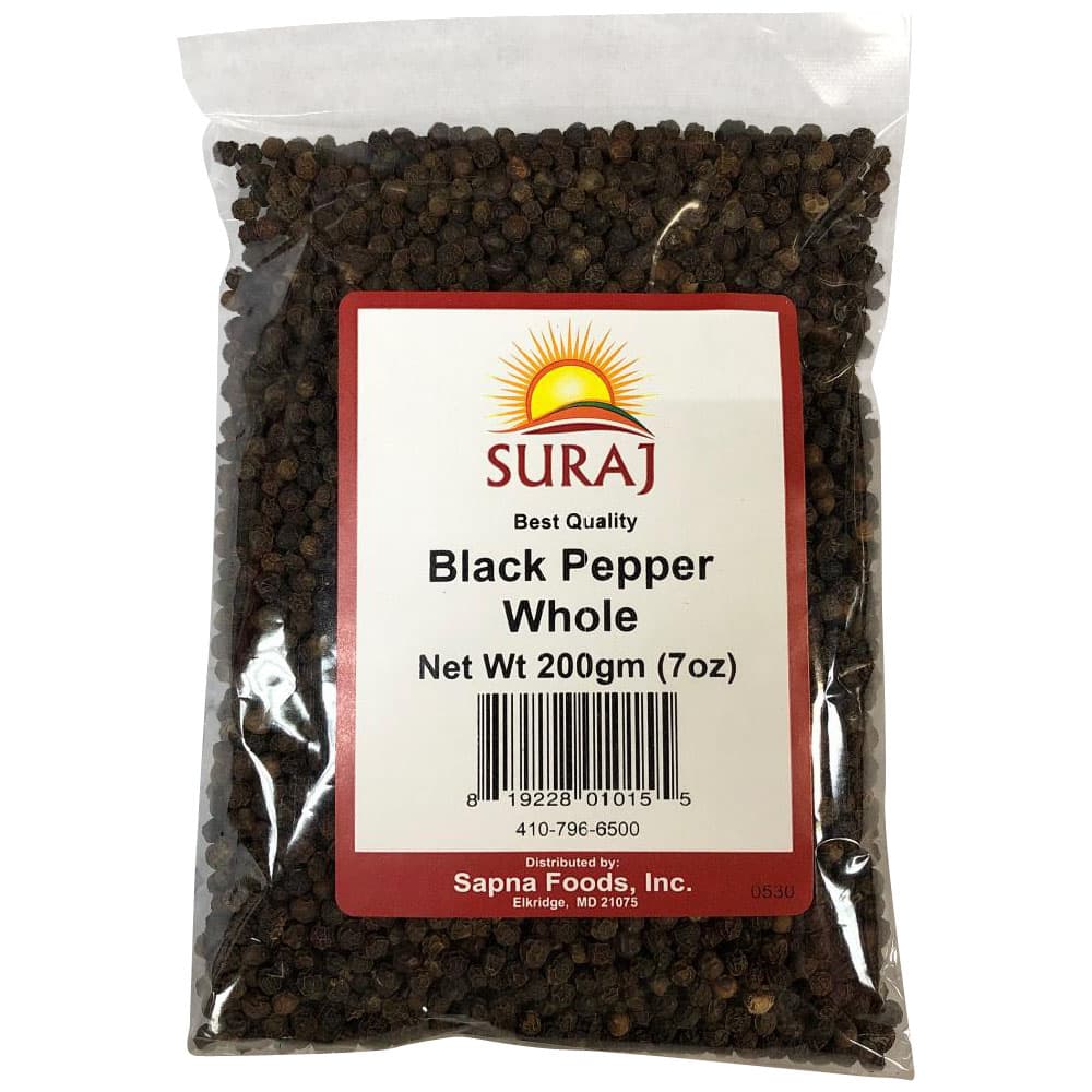 Black Pepper Whole - 200 g - Suraj