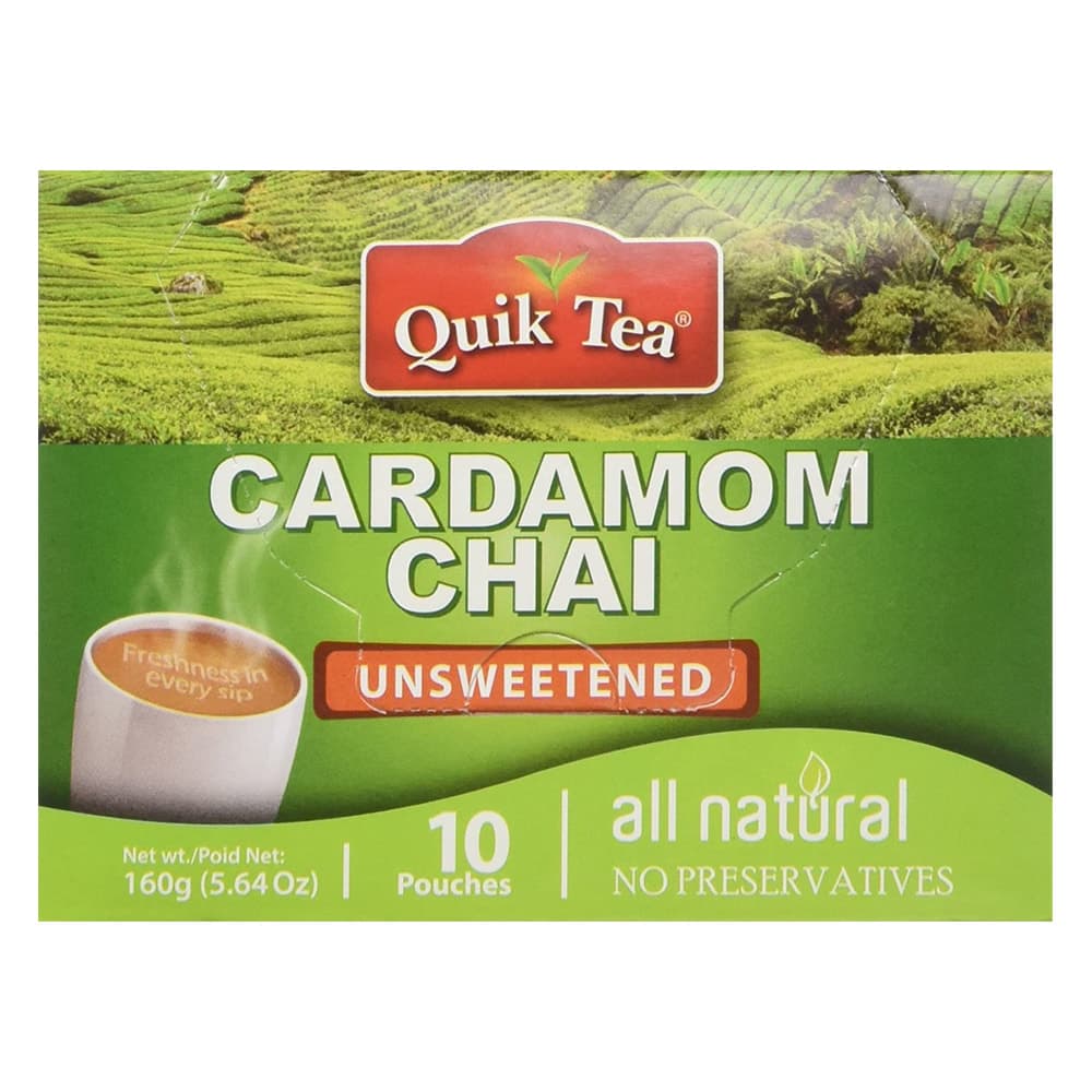 Cardamom Chai Unsweetened - 10 bags - Quik Tea