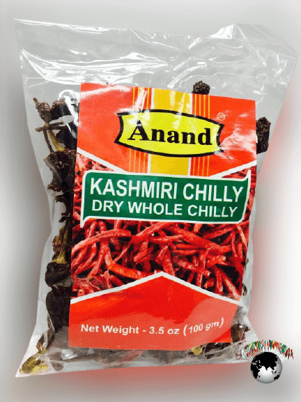 Kashmiri Chilly Dry Whole - 100 g - Anand