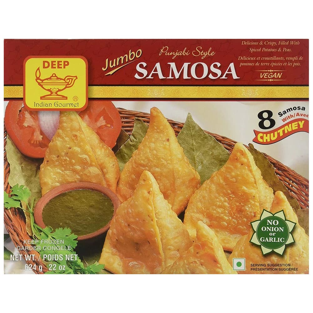 Punjabi Style Jumbo Samosa Frozen - 8 pcs - Deep